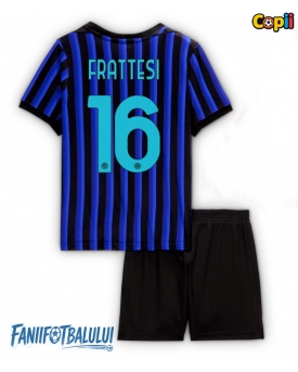 Inter Milan Davide Frattesi #16 Echipament de Fotbal Replică 2025-26 Copii Acasa (+ Șorturi)